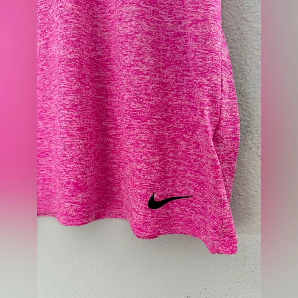 Nike Women's Short Sleeve Scoop Neck Active Tee - Heather Magenta- Size 1X